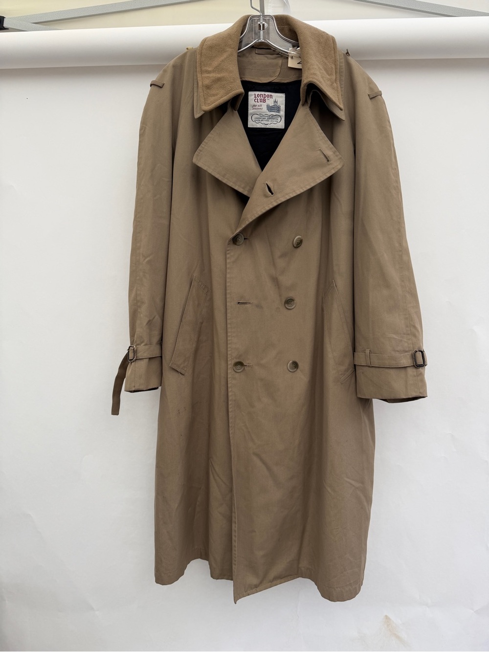 London Fog Club Trench Coat w/ Removable Liner + Collar
